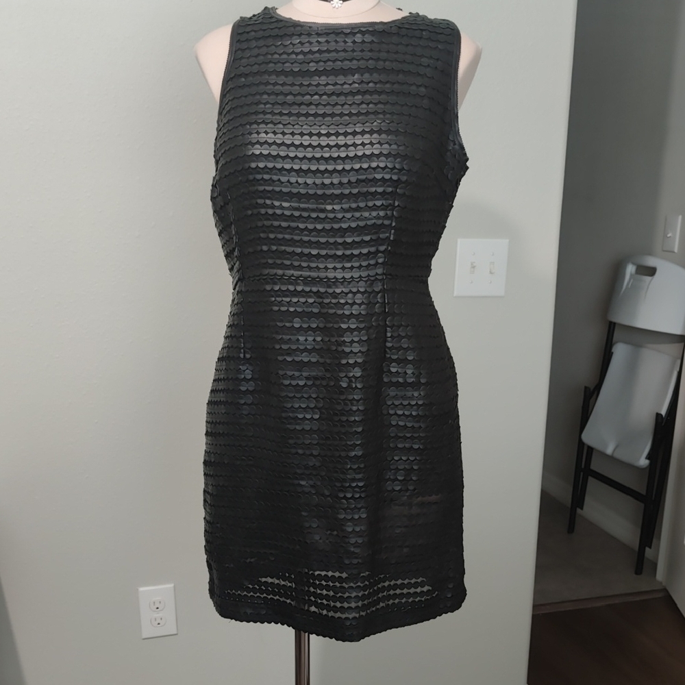 BB Dakota Black Textured Mini Dress